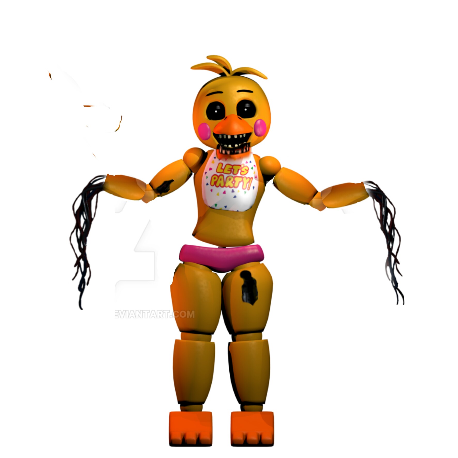 This visual is about freetoedit #FreeToEdit .withered toy chica.